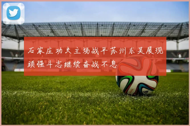 石家庄功夫主场战平苏州东吴展现顽强斗志继续奋战不息
